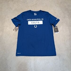 NFL Nike Indianapolis Colts Blue Short Sleeve Shirt Youth XL Men's S